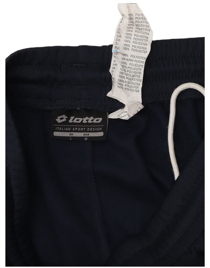 Pantaloni da tuta da uomo Lotto Joggers Large Poliestere blu navy
