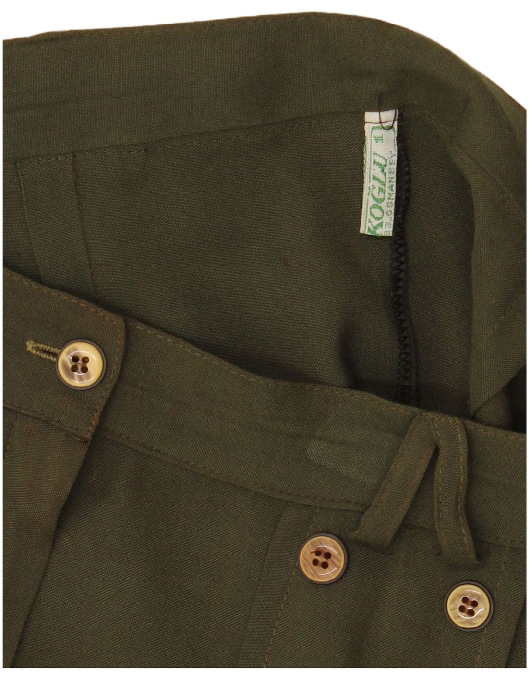 Pantaloncini casual da donna VINTAGE W26 piccoli verdi