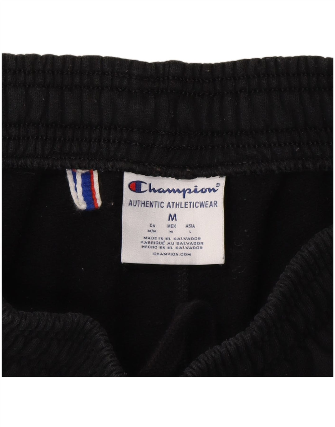 CHAMPION Womens Graphic Tracksuit Trousers Joggers UK 14 Medium  Black