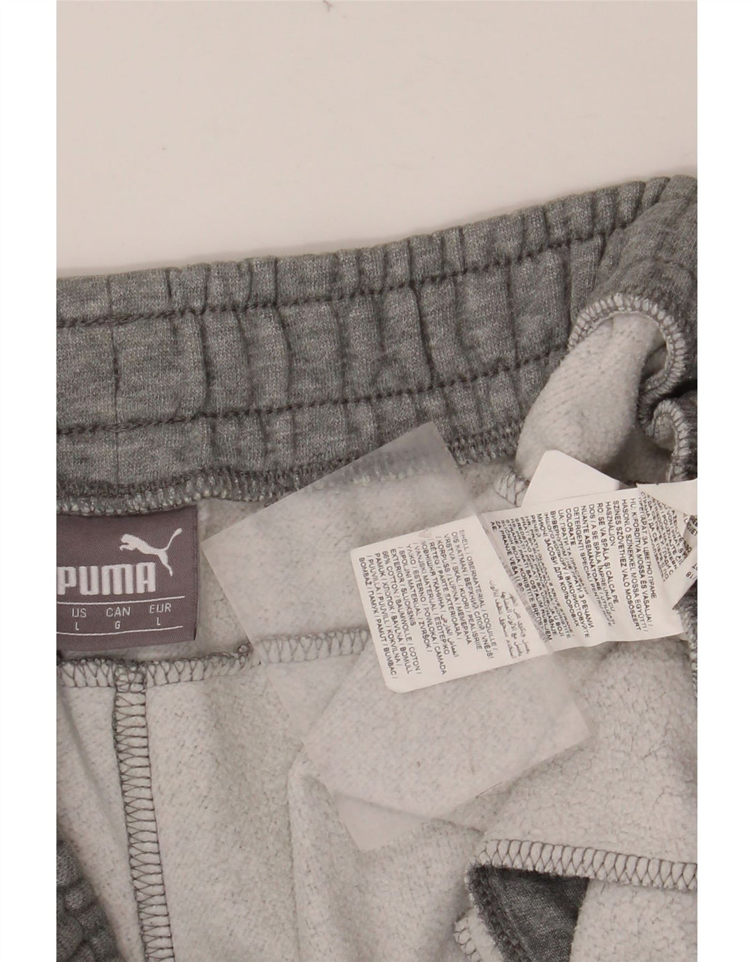 Pantaloni da tuta da uomo PUMA Joggers grandi in cotone grigio
