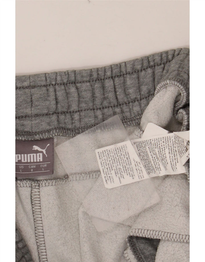 Pantaloni da tuta da uomo PUMA Joggers grandi in cotone grigio