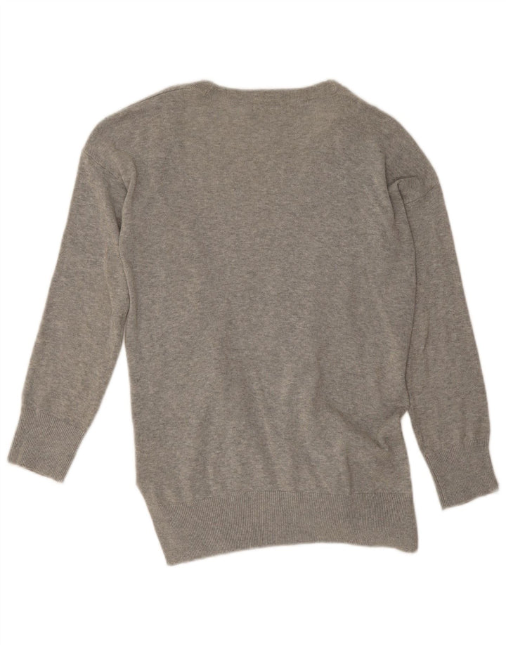 Maglione cardigan aperto da donna Marks & Spencer UK 10 piccolo grigio