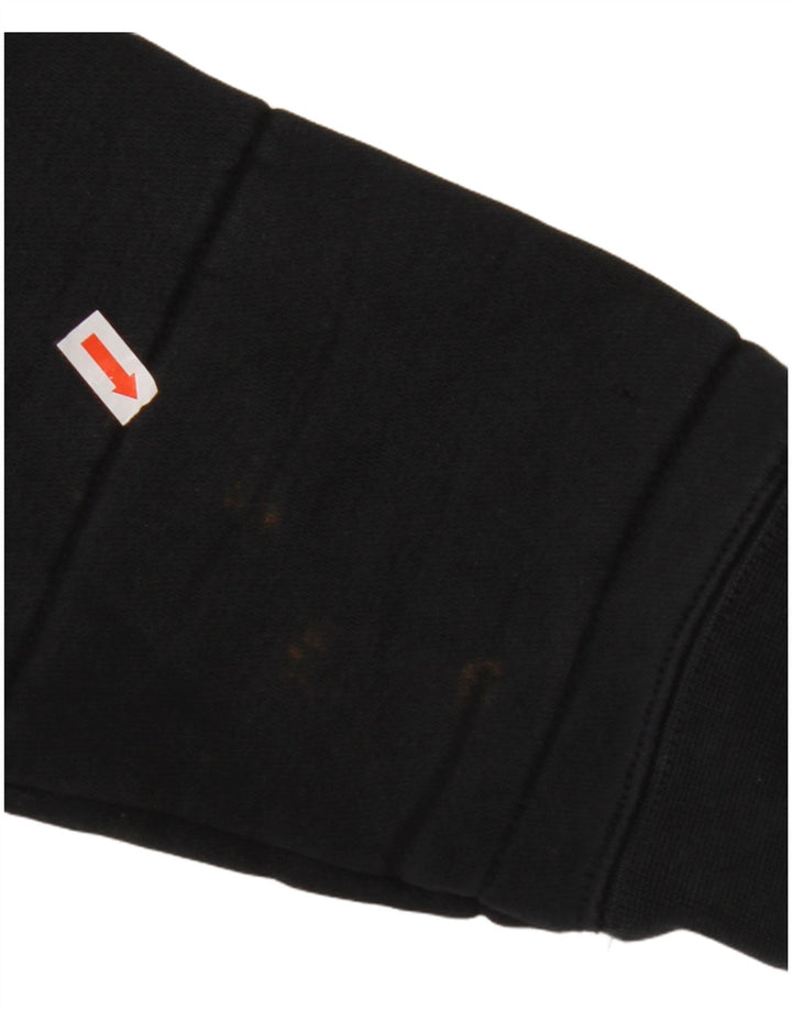 Maglione con cappuccio e zip da uomo NIKE in cotone nero medio