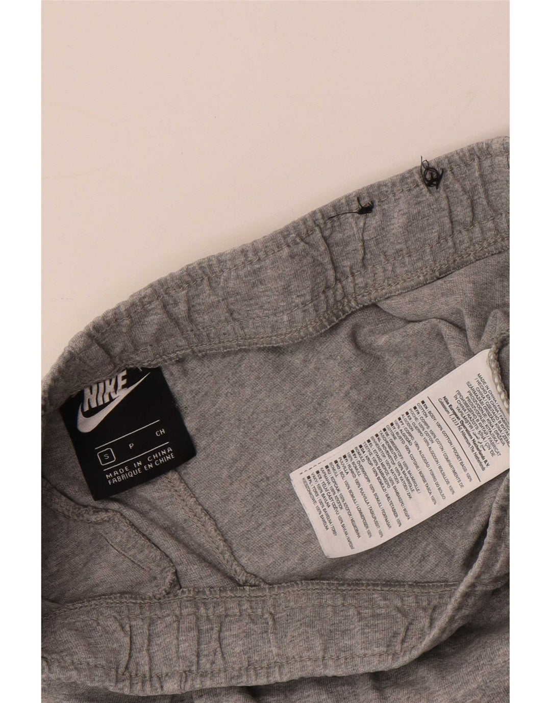 Pantaloncini sportivi Nike da uomo piccoli in cotone grigio