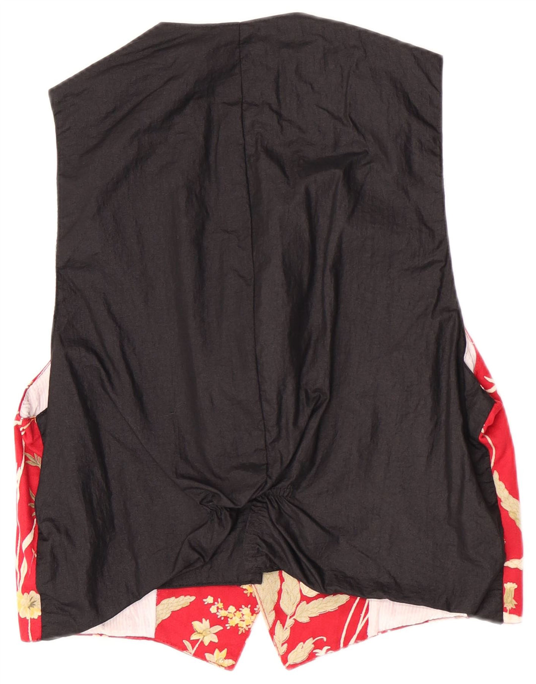 Gilet regolare da uomo vintage piccolo floreale rosso