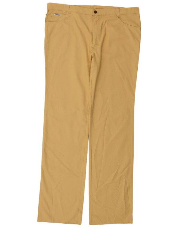 Pantaloni casual dritti da uomo CARRERA W42 L35 cotone giallo