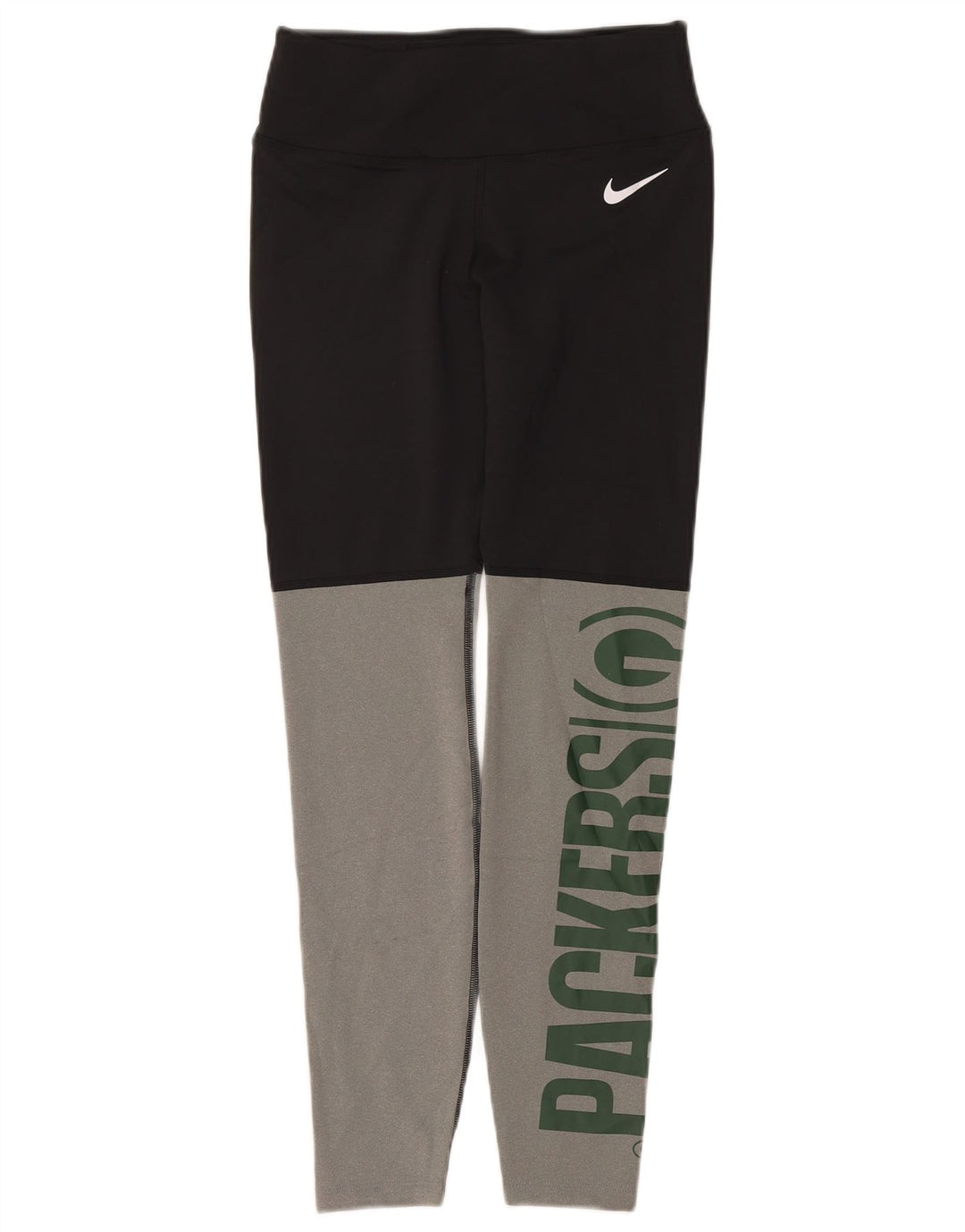 Leggings NIKE Green Bay Packers da donna UK 12 Medium Black Colourblock