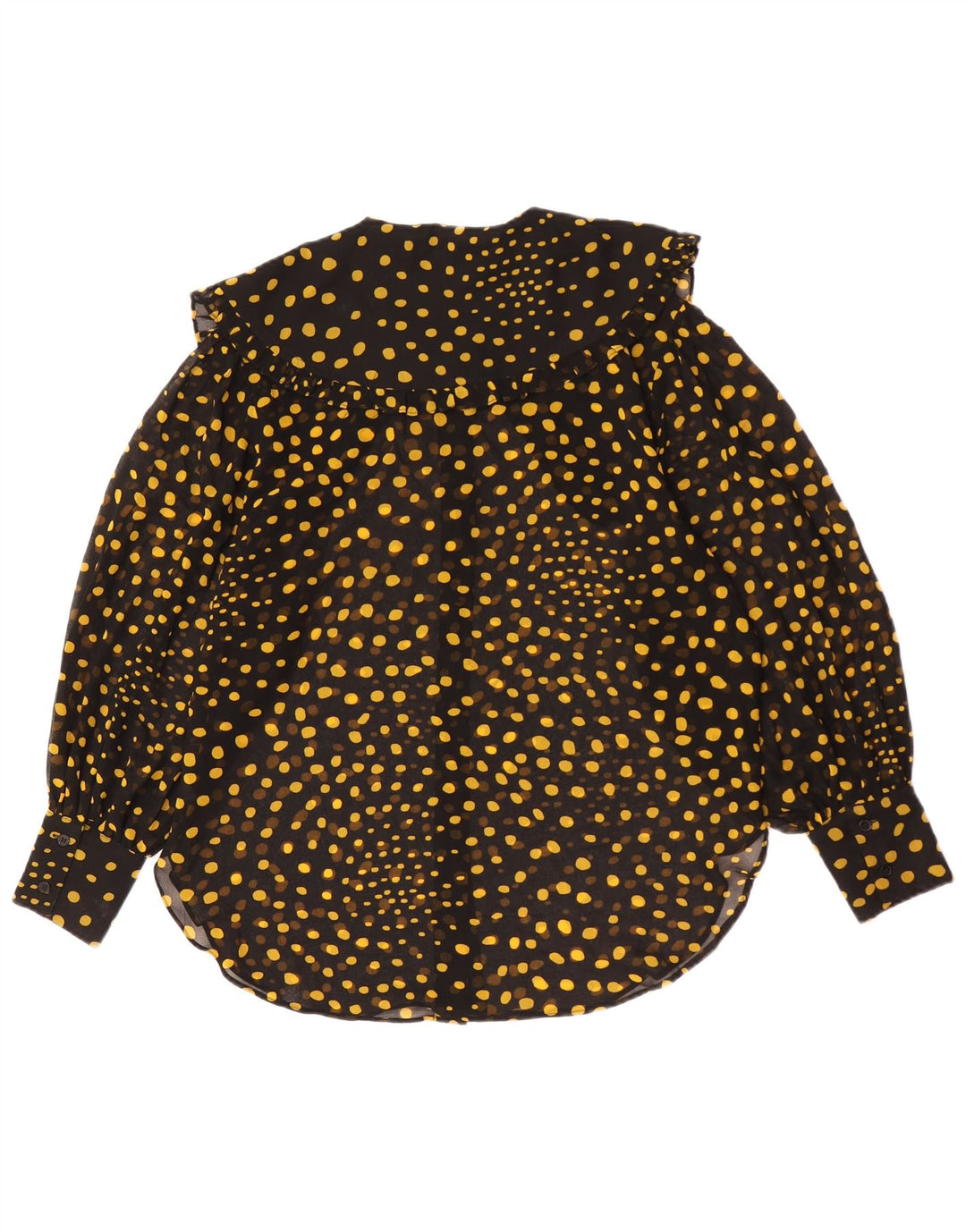 Topshop Camicetta oversize da donna UK 10 Small Poliestere maculato nero
