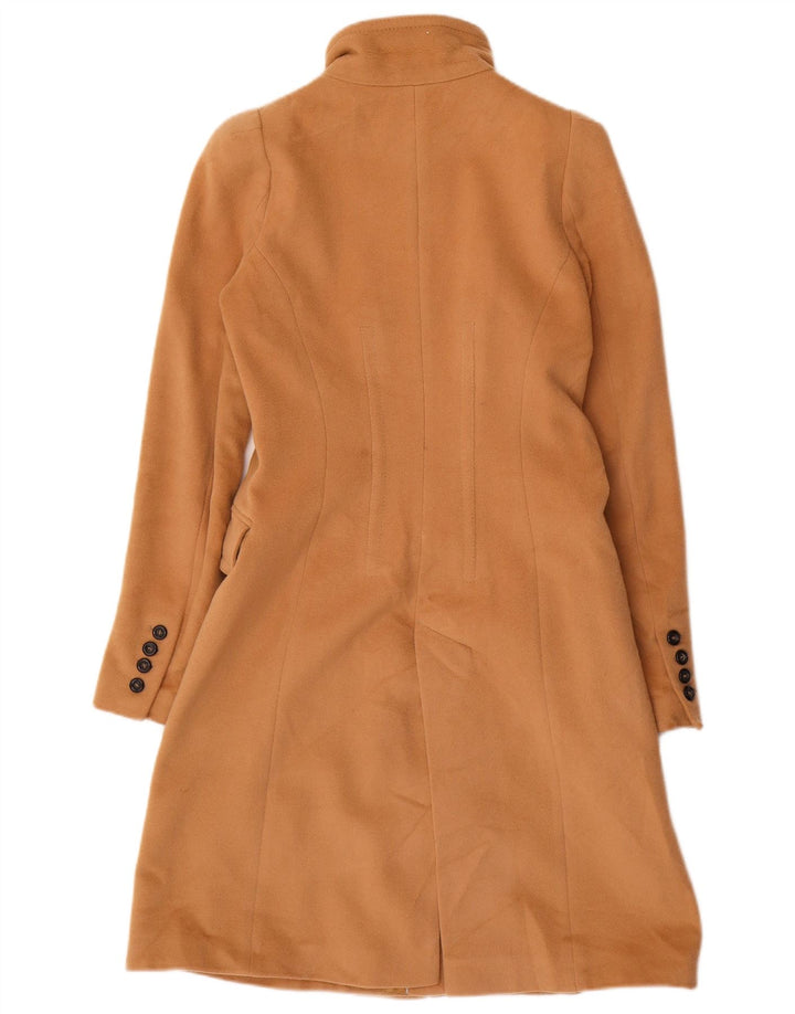 Cappotto doppiopetto da donna ZARA UK 12 Lana marrone medio