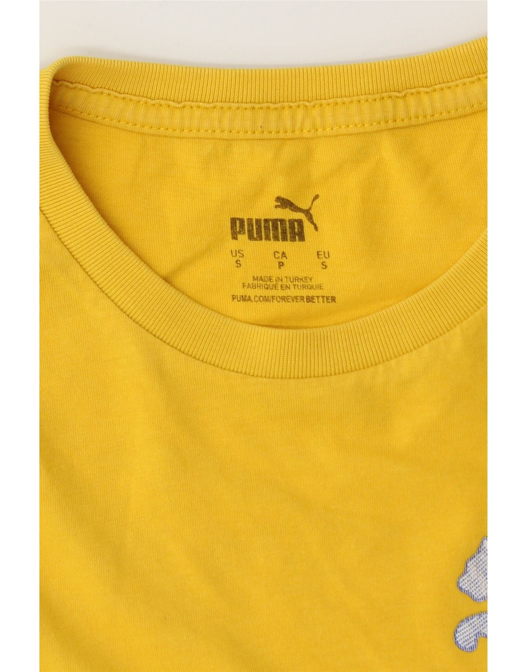 T-shirt grafica PUMA da uomo Top Small Giallo