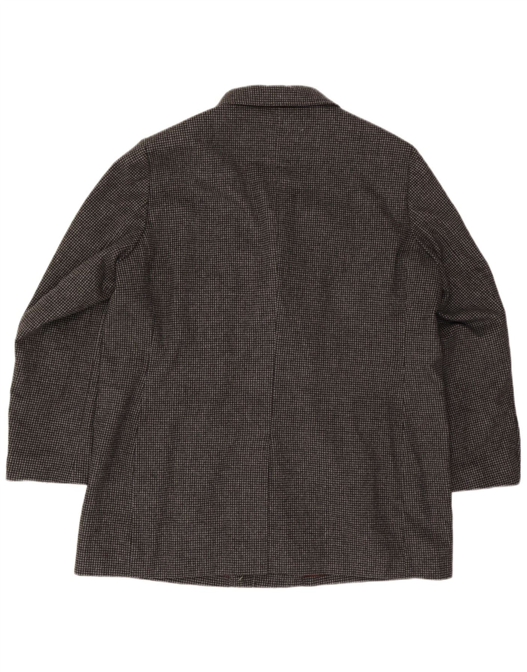 Cappotto da uomo Marks & Spencer UK 46 3XL Poliestere pied de poule grigio