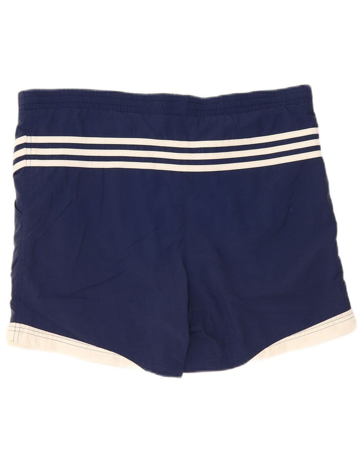 Pantaloncini da bagno Adidas da uomo color block medio blu navy