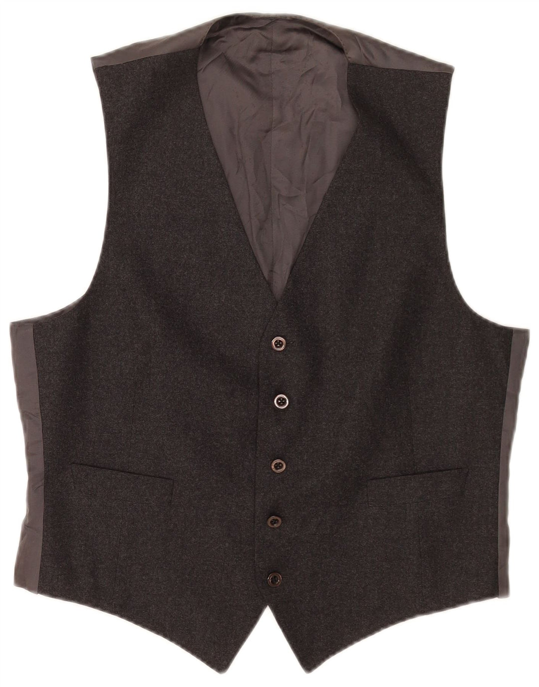 Gilet vintage da uomo grigio medio