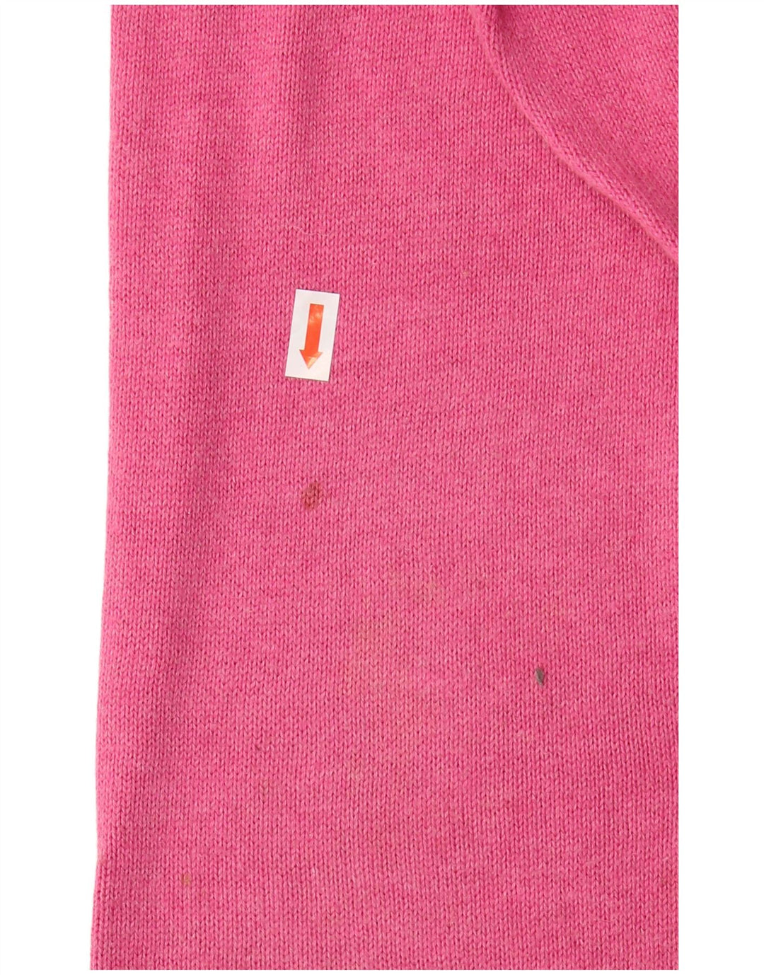 Maglione da uomo con scollo a V Marks & Spencer in cotone rosa medio