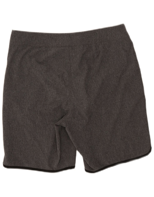 Pantaloncini da bagno Hollister da uomo in poliestere grigio medio