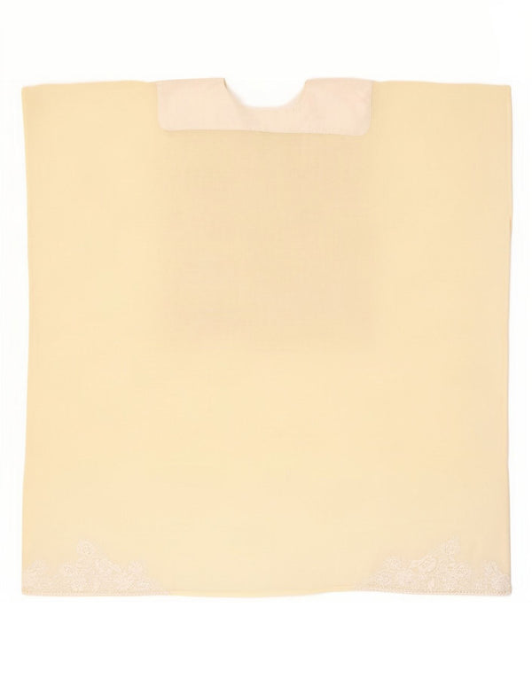 Top camicetta trasparente da donna vintage UK 18 XL Beige