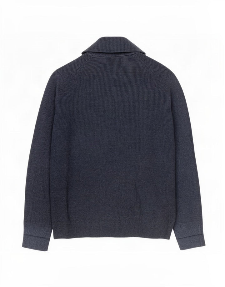 Maglione cardigan da uomo Marks & Spencer XL poliestere blu navy
