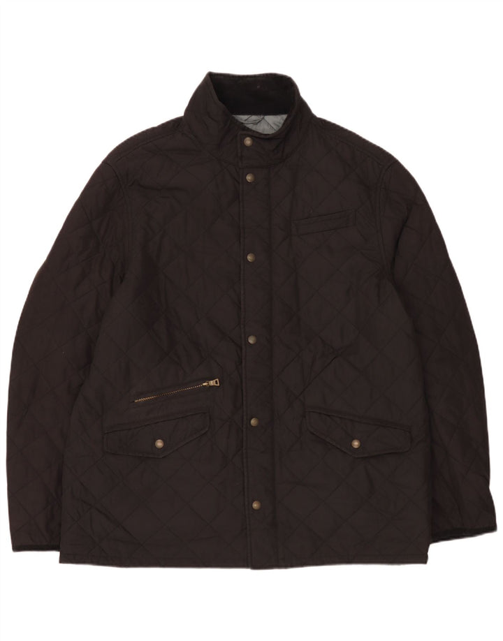 Giacca trapuntata da uomo Marks & Spencer UK 42 XL poliestere nero