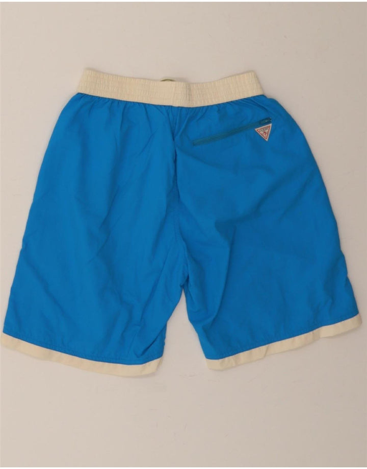 GUESS Mens Swimming Shorts Small Blue Polyamide Vintage Guess and Second-Hand Guess from Messina Hembry 