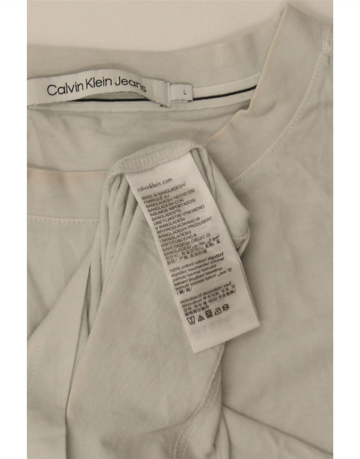 Canotta da uomo Calvin Klein Jeans grande in cotone grigio