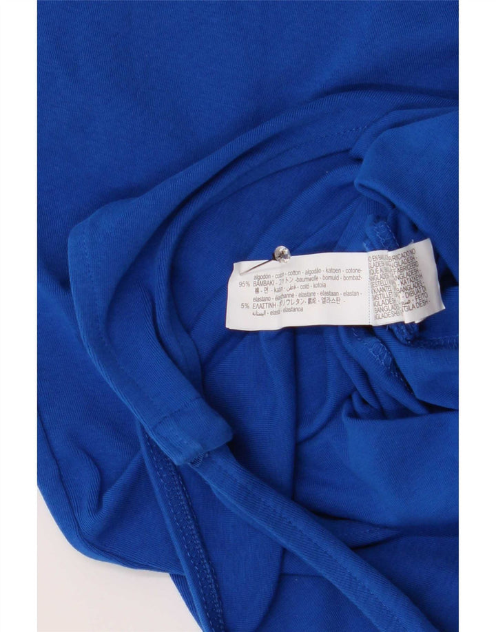 Body Zara da donna con spalle scoperte UK 8 piccolo cotone blu