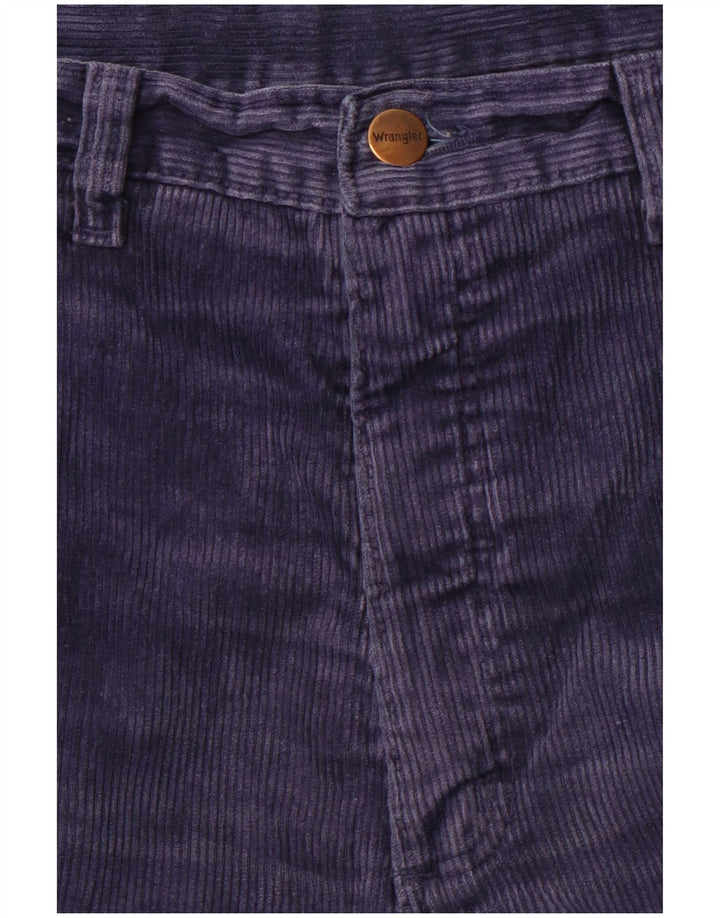 Pantaloni dritti da uomo in velluto a coste WRANGLER W32 L28 Blu Navy