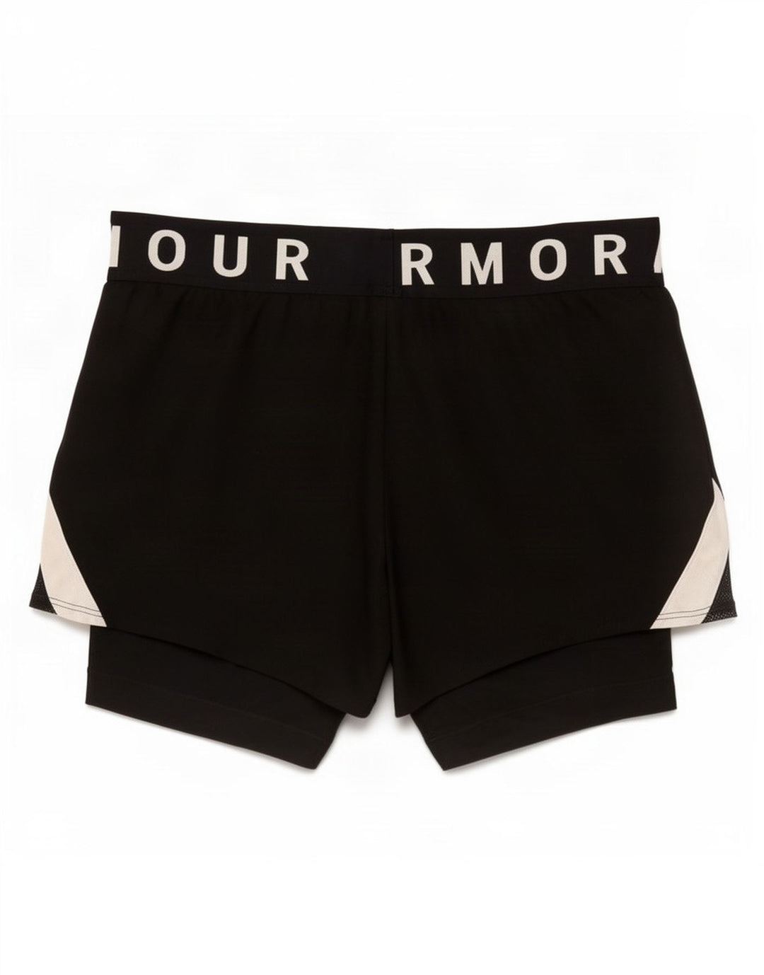 Pantaloncini sportivi grafici da donna Under Armour UK 14 poliestere nero medio