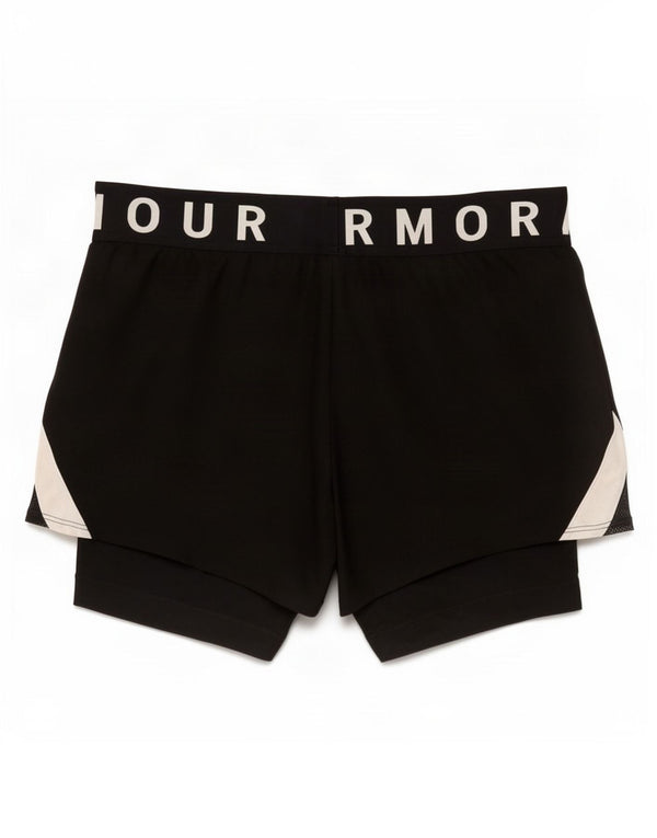 Pantaloncini sportivi grafici da donna Under Armour UK 14 poliestere nero medio
