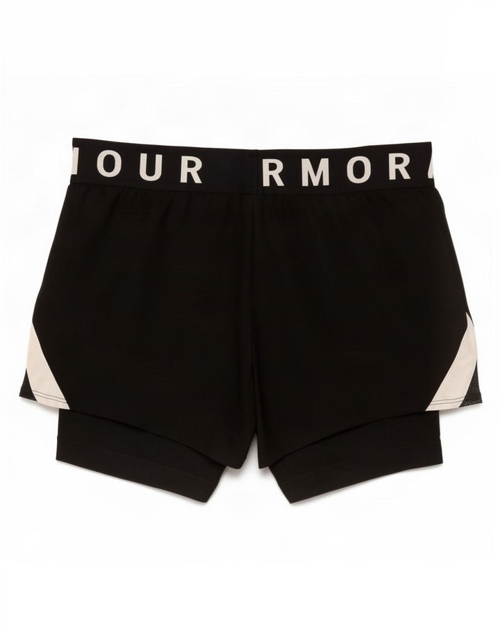 Pantaloncini sportivi grafici da donna Under Armour UK 14 poliestere nero medio