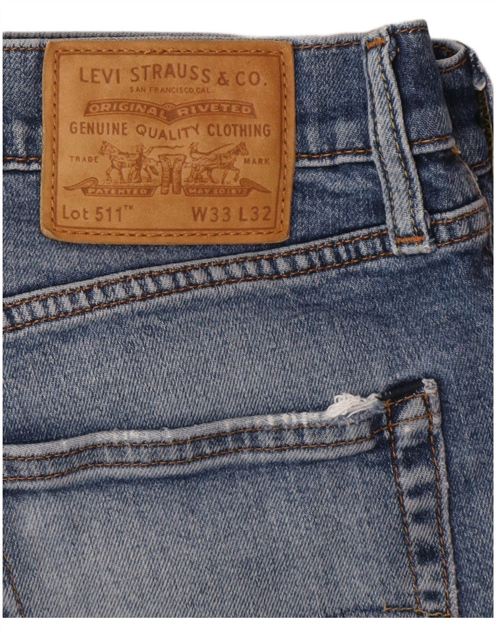 Jeans Levi's Uomo 511 Slim W33 L32 Blu