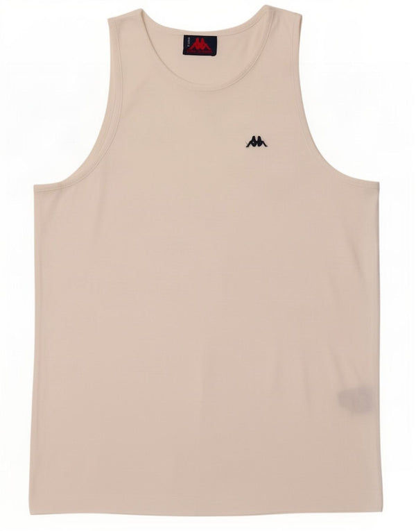 Canotta Uomo Kappa Large Bianca in Cotone