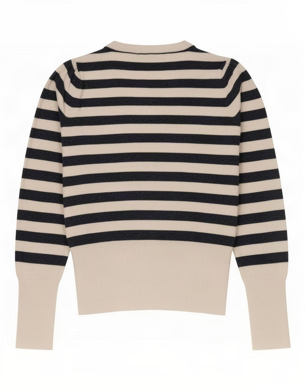 Maglione maglione con scollo a barca da donna Marks & Spencer UK 10 piccolo bianco sporco