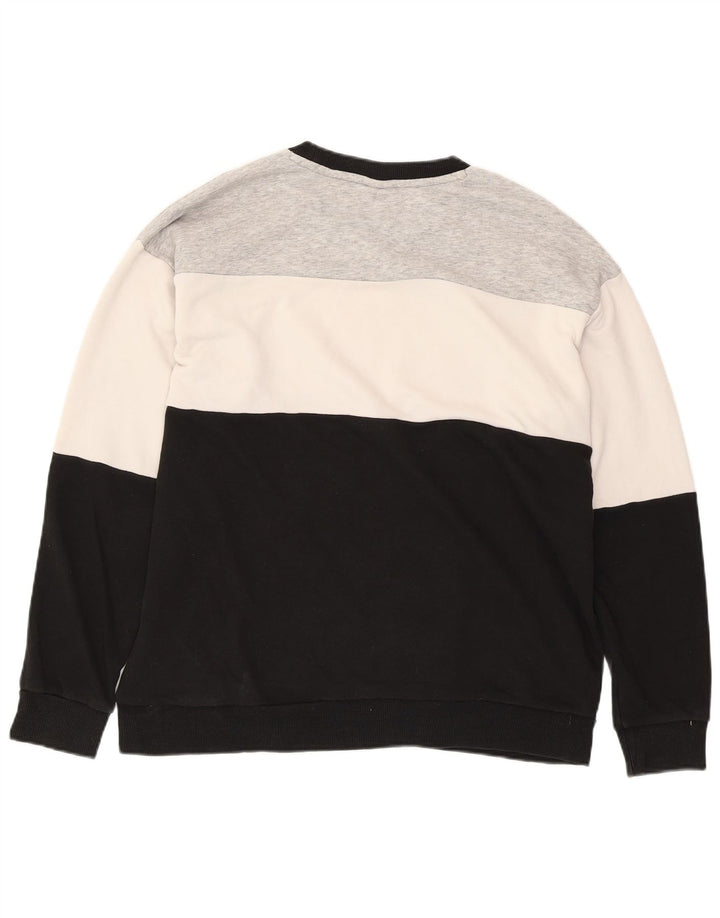 Felpa con grafica PUMA da donna UK 14 Large Black Colourblock