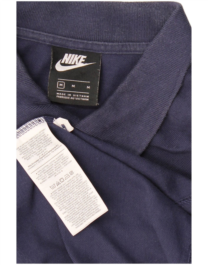 Polo Nike da uomo in cotone blu navy medio