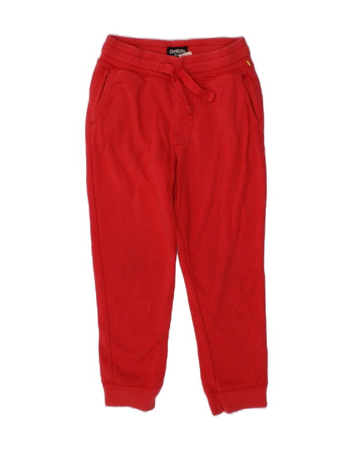 OSH KOSH Girls Tracksuit Trousers Joggers 3-4 Years Red Polyester Vintage Osh Kosh and Second-Hand Osh Kosh from Messina Hembry 