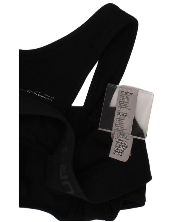 Reggiseno sportivo Under Armour da donna con grafica a compressione, medio, nero, sportivo