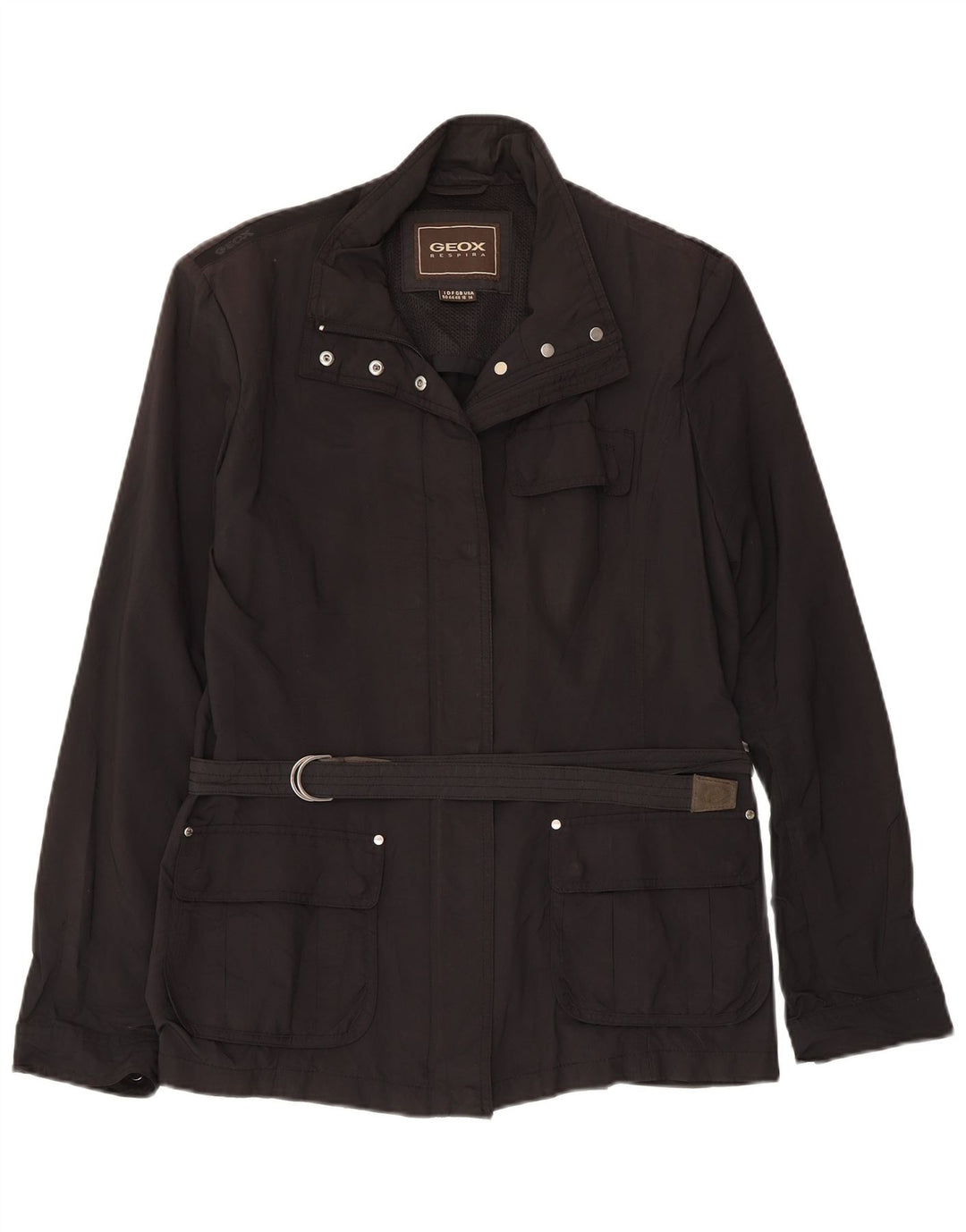 Giacca Geox da donna Respira Utility UK 16 grande poliestere nero