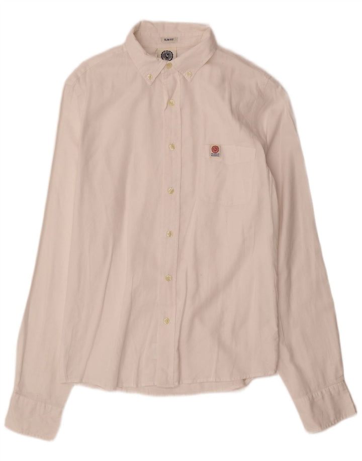 FRANKLIN MARSHALL Camicia da uomo slim fit bianco medio