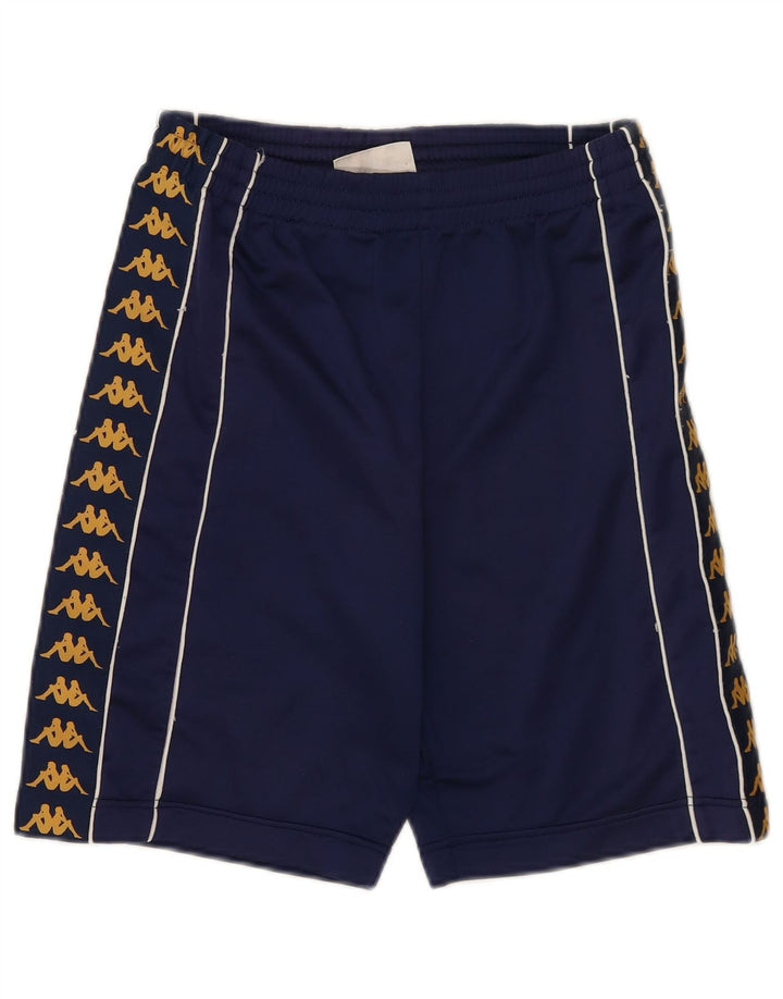 Pantaloncini sportivi grafici da uomo Kappa piccoli in poliestere blu navy