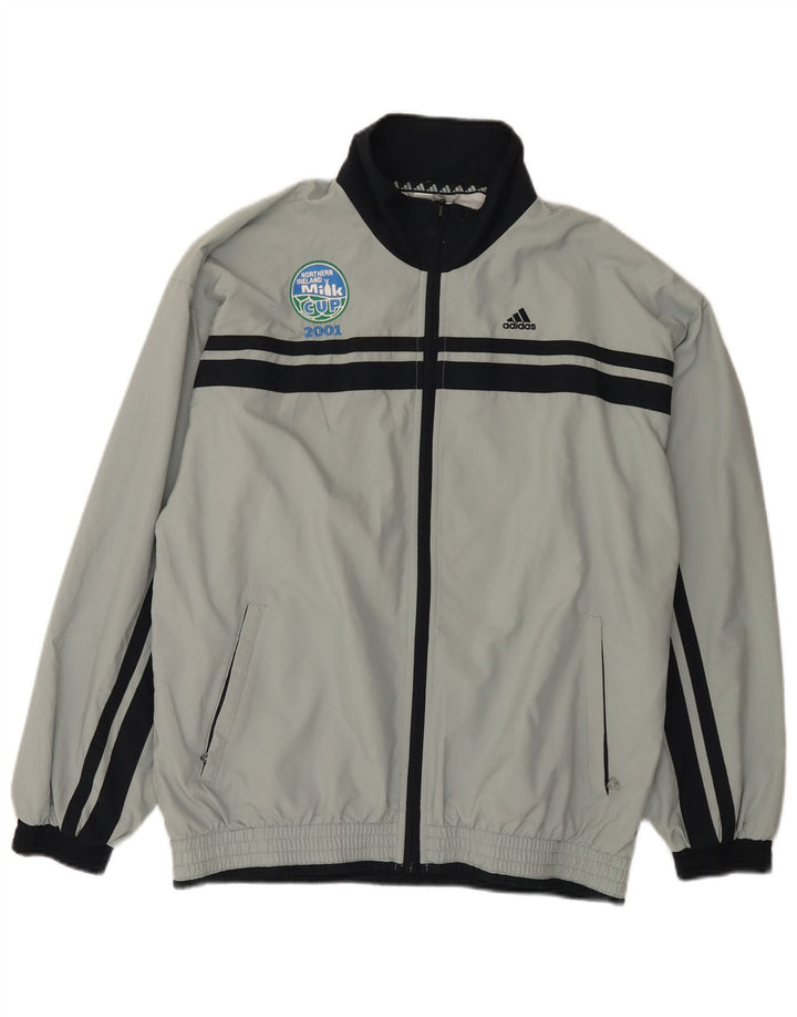 Giacca da tuta da uomo Adidas UK 38/40 Grigio medio