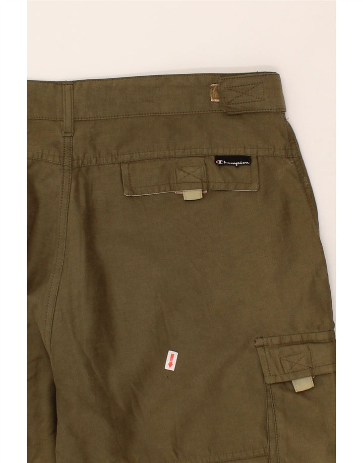 CHAMPION Womens Cargo Shorts Large W24 Khaki Vintage Champion and Second-Hand Champion from Messina Hembry 