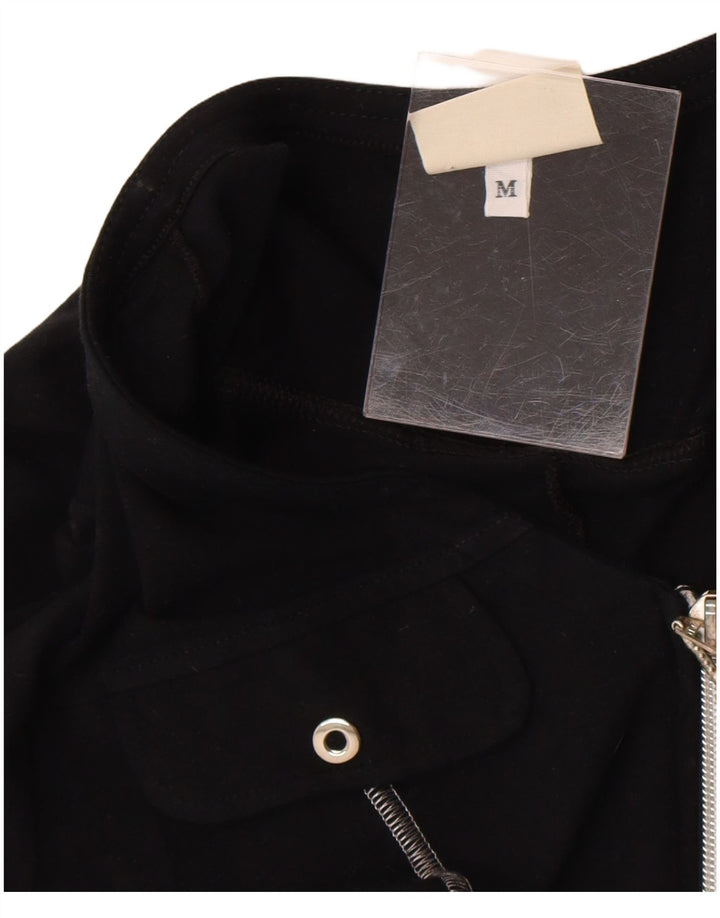 Tutina corta da donna a maniche corte Sisley UK 12 cotone nero medio