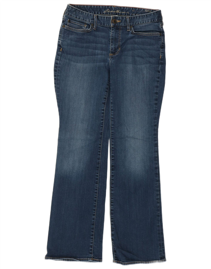 Jeans bootcut curvy da donna Eddie Bauer US 6 medio W28 L30 cotone blu