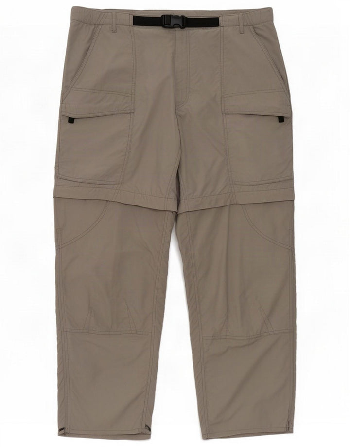 Pantaloni cargo da escursionismo da uomo Rohan XL W38 L28 Poliestere grigio