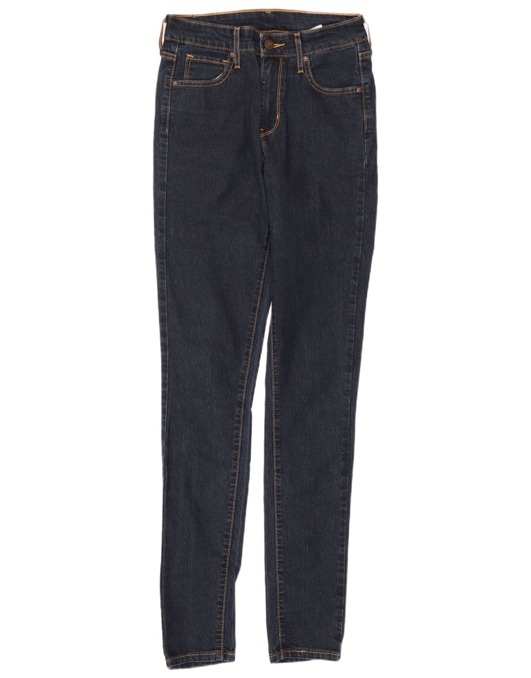 Levi's Womens Skinny Jeans W25 L32 Navy Blue Cotton