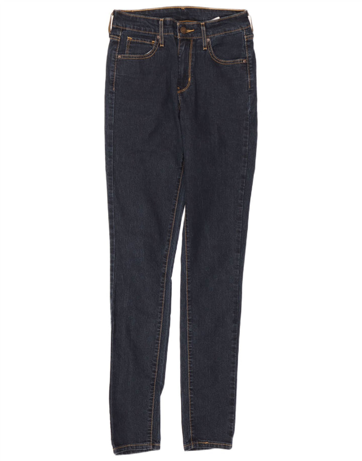 Levi's Womens Skinny Jeans W25 L32 Navy Blue Cotton