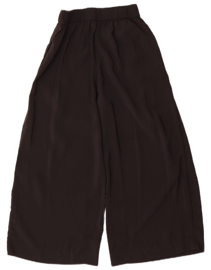 Pantaloni corti da donna Zara a gamba larga medi W30 L24 poliestere nero