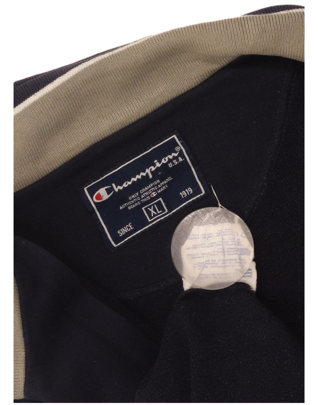 Giacca da tuta da uomo Champion XL in cotone color block blu navy