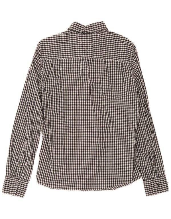 Camicia da uomo Tommy Hilfiger in cotone a quadretti blu medio