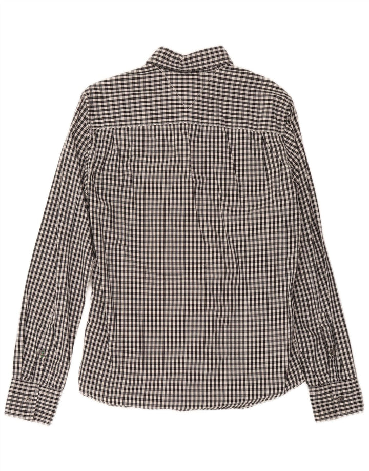 Camicia da uomo Tommy Hilfiger in cotone a quadretti blu medio
